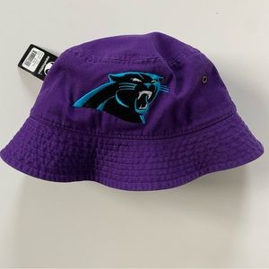 Carolina Panthers Bucket Hat Size Small-Medium NWT Purple Cotton Newhattan New